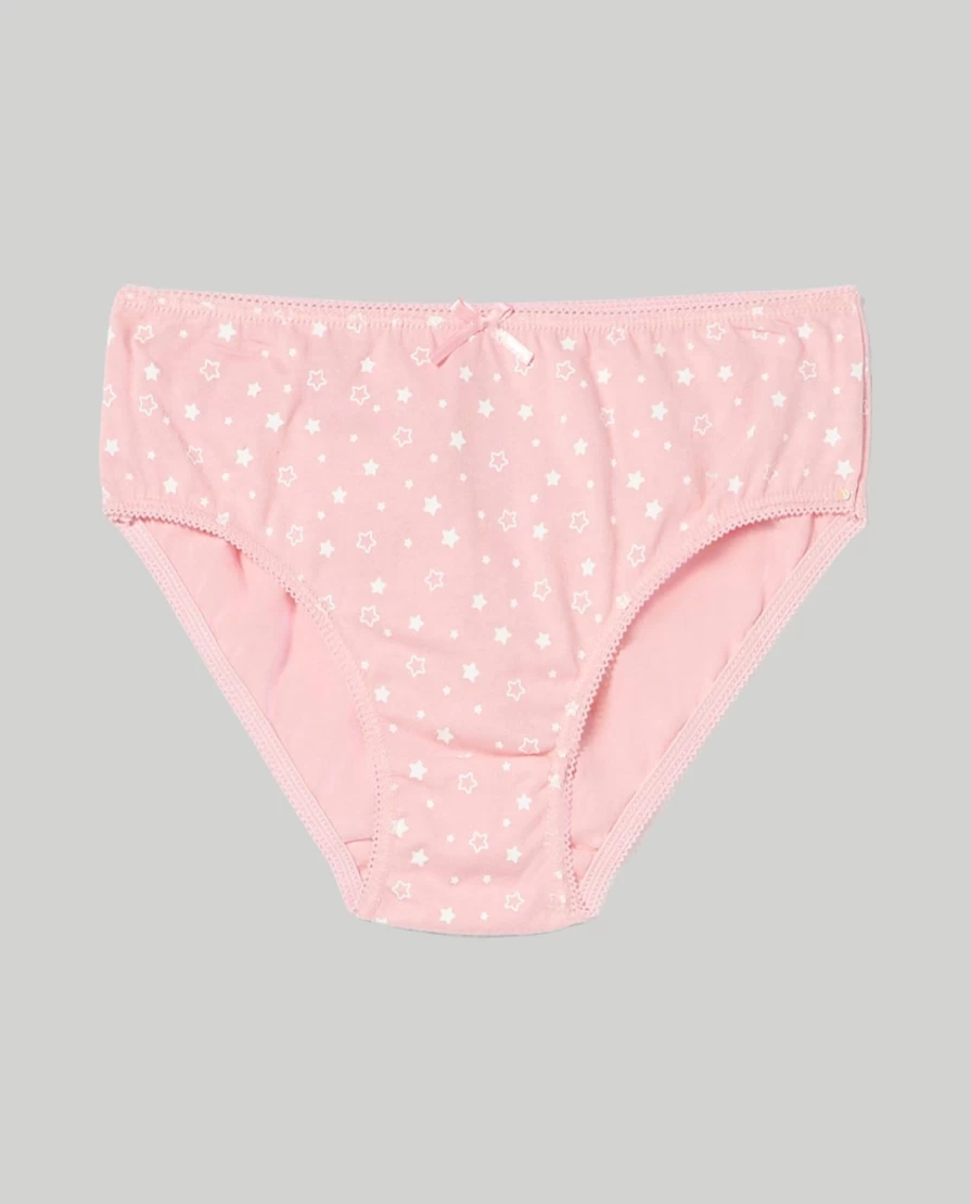 Blukids 7-Pack Girls Cotton Underwear Briefs for Children - Soft Comfort Kids Panties