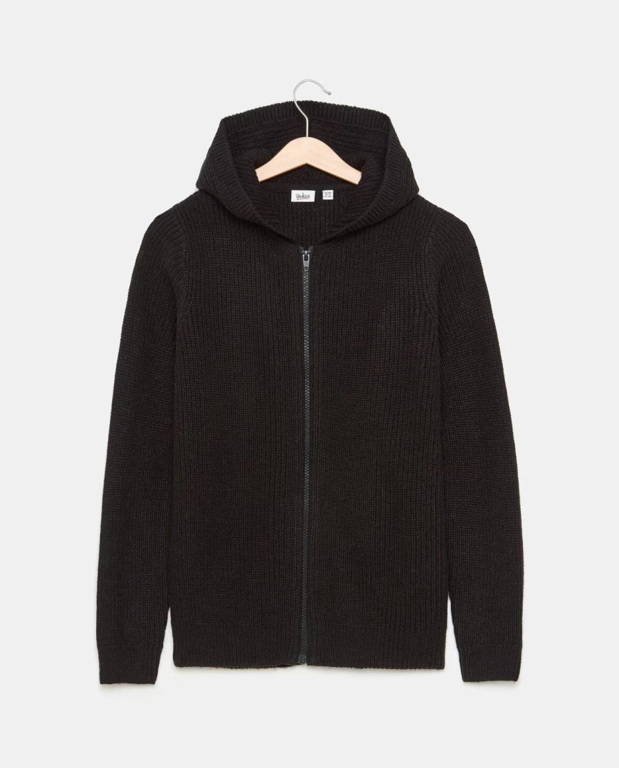 "Blukids Youth Wool Blend Hooded Cardigan for Boys"