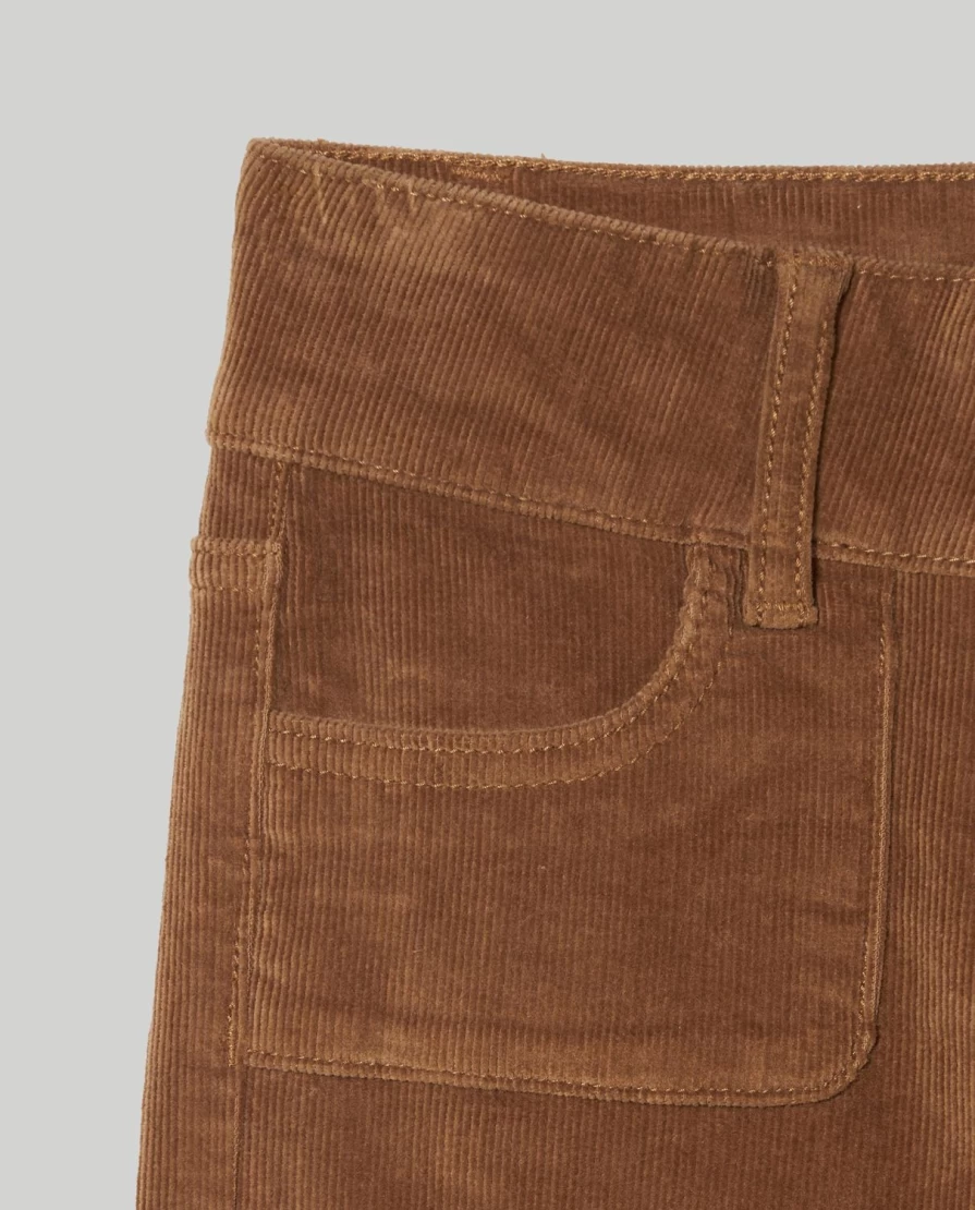 Blukids Youth Girls' Flare Fit Corduroy Trousers for Comfort & Style