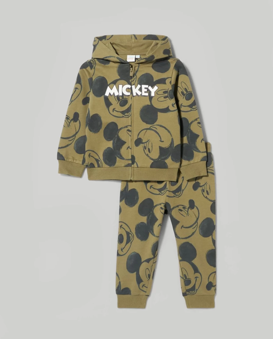 Blukids Newborn Mickey Mouse Pure Cotton Sweatshirt & Jogger Set for Babies