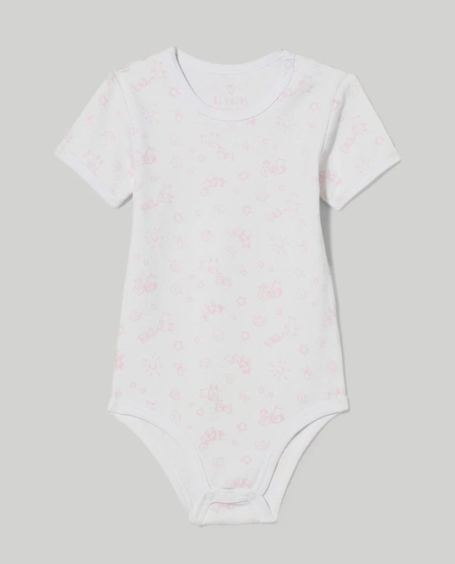 "Blukids 5-Pack Organic Cotton Bodysuits for Newborns – Soft Baby Onesies"