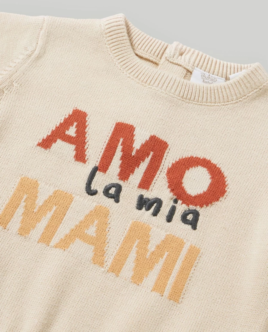 Blukids Newborn Pure Cotton Tricot Sweater - Soft & Comfortable Baby Knitwear
