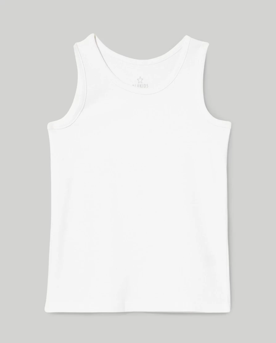"Blukids 2-Pack Pure Cotton Tank Tops for Kids – Soft Comfortable Children's Undershirts"
