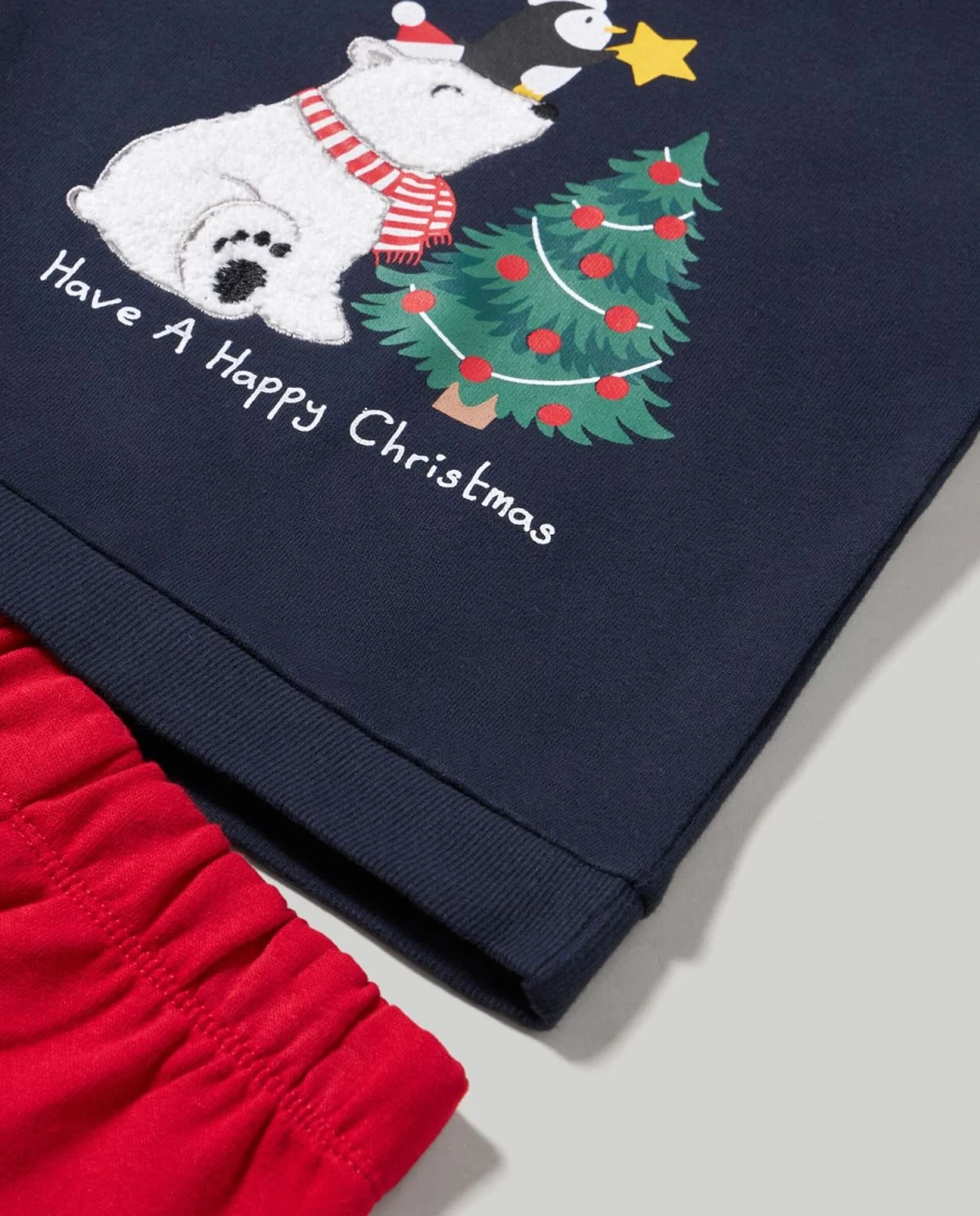 Blukids Pure Cotton Newborn Jogger Set - Soft & Comfortable Baby Outfit