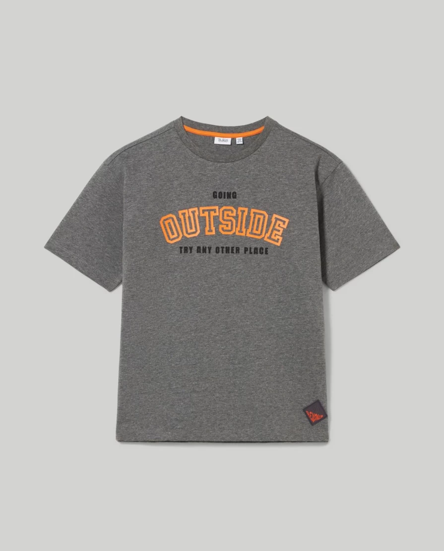 "Blukids Youth Short Sleeve T-Shirt with Fun Boy Graphic Print"