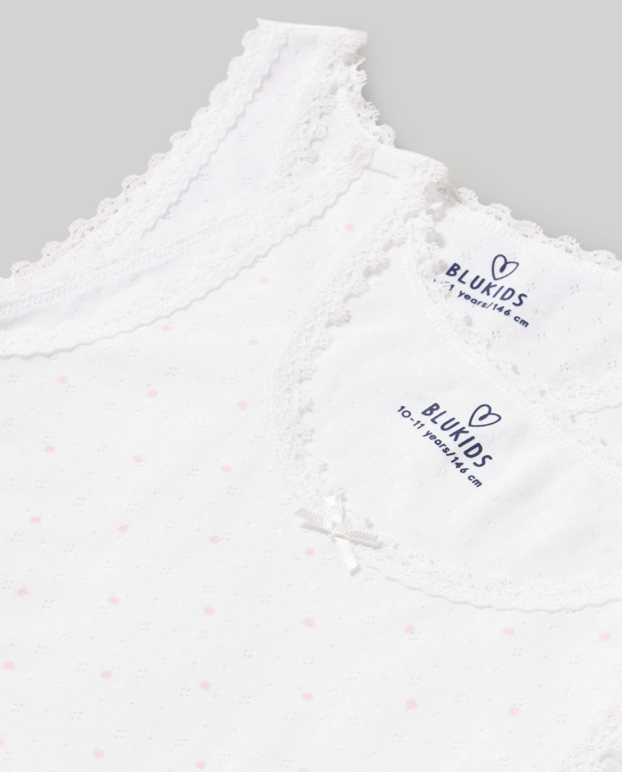 "Blukids Youth 2-Pack Pure Cotton Tank Tops for Girls"