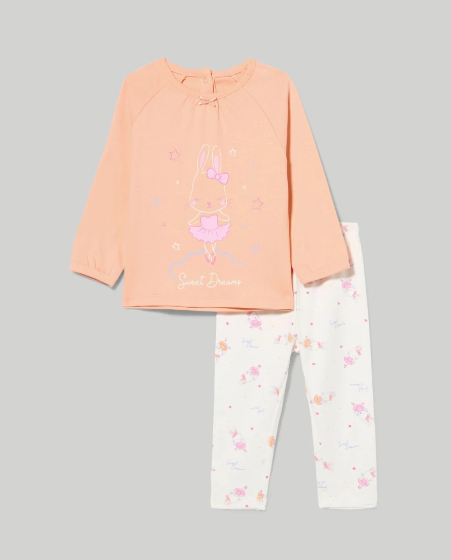 Blukids Newborn Baby Girls' Long Pajamas - 100% Pure Cotton Soft Sleepwear