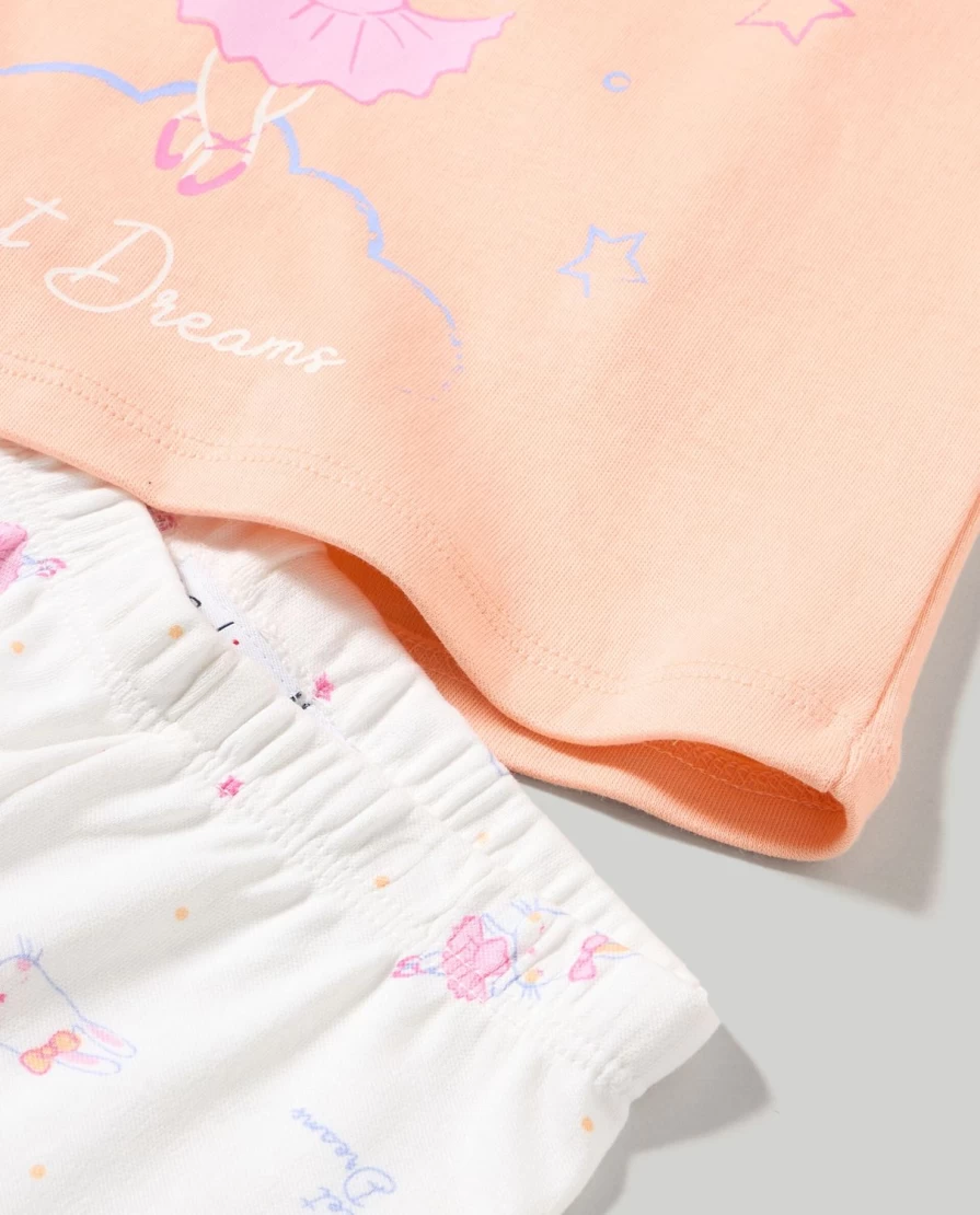Blukids Newborn Baby Girls' Long Pajamas - 100% Pure Cotton Soft Sleepwear