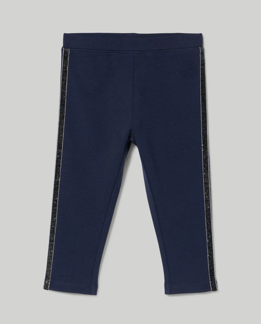 Blukids Newborn Glitter Stretch Cotton Leggings for Baby Girls