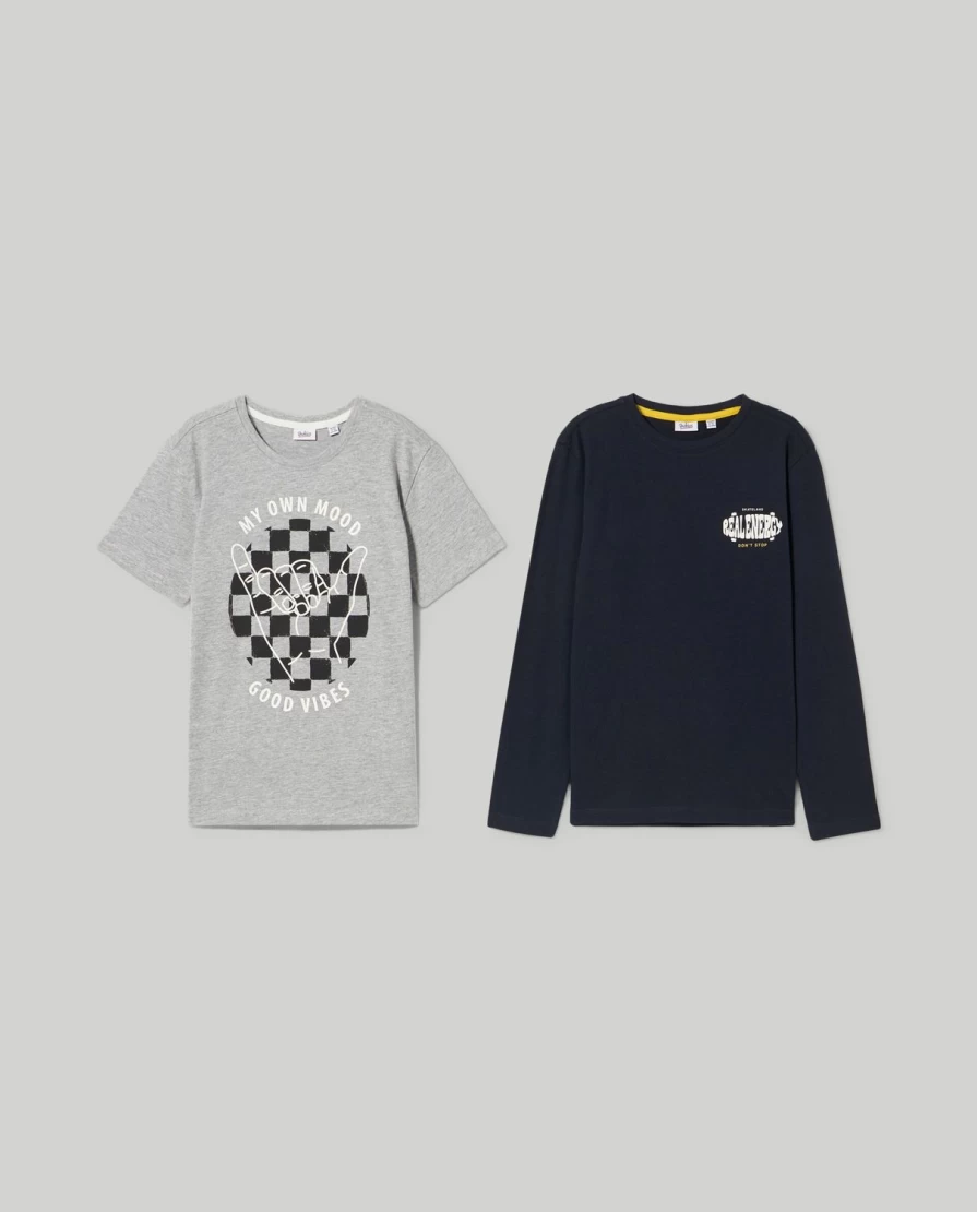 Blukids Youth Boys' Cotton T-Shirts 2-Pack