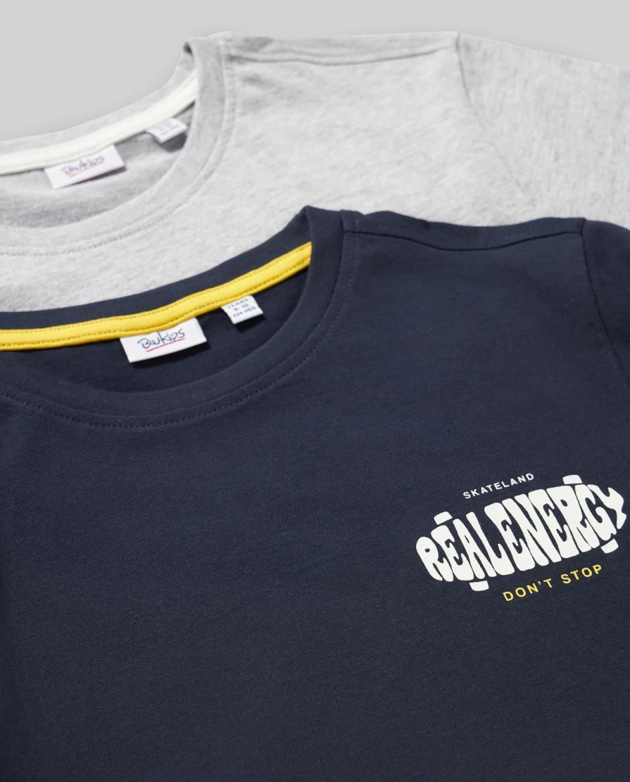 Blukids Youth Boys' Cotton T-Shirts 2-Pack