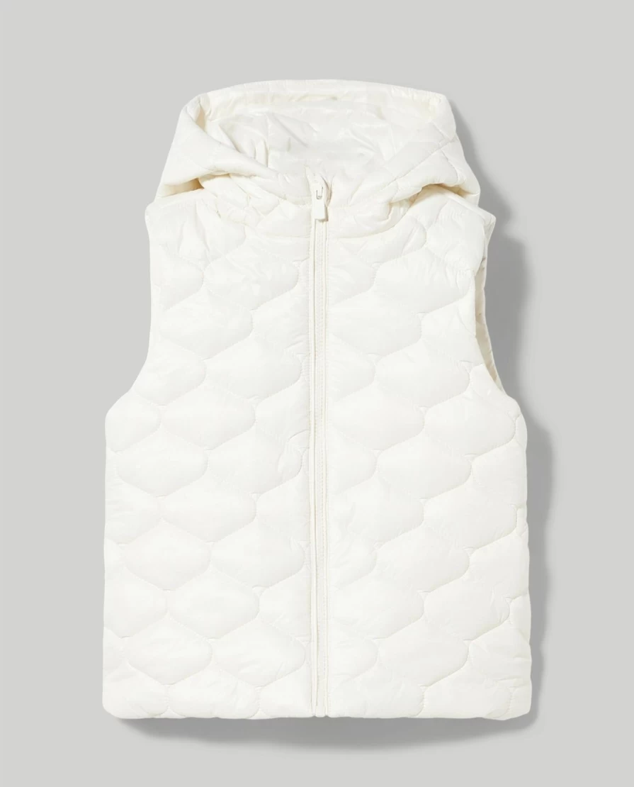 Blukids Girls Hooded Padded Vest - Waterproof & Warm Winter Jacket for Children