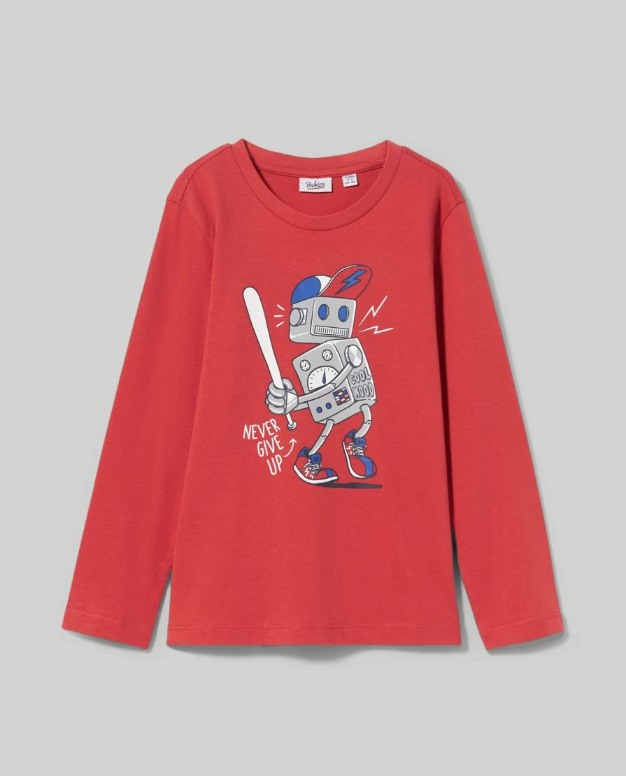 "Blukids Boys' 100% Cotton Crew Neck T-Shirt - Soft Comfortable Kids Tee"