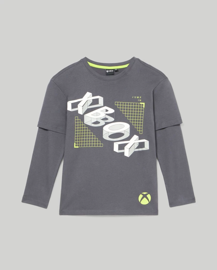 Blukids Youth Boys' Long-Sleeve 100% Cotton T-Shirt - Soft Comfortable Casual Tee