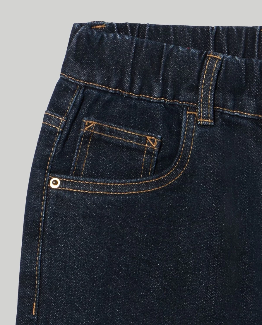 "Blukids Youth Elastic Waist Denim Jeans for Boys"