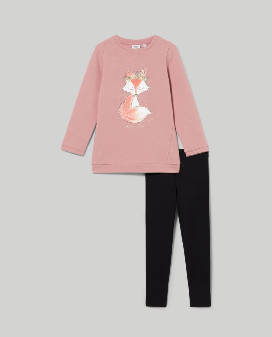 Blukids Girls' Soft Brushed Fleece Jogging Set - Cozy Kids Activewear Outfit