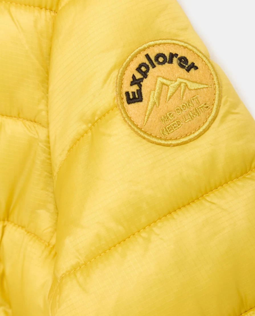 "Blukids Boys' Hooded Padded Jacket – Warm Winter Coat for Children"