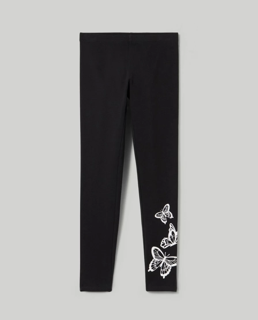 "Blukids Youth Leggings with Fun Girl Print - Stylish & Comfortable Kids Leggings"
