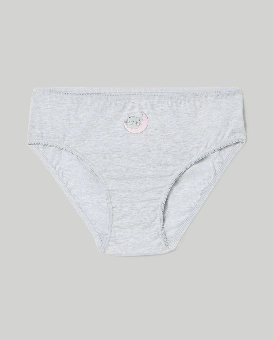 Blukids Youth Girls' Cotton Underwear Pack of 7 - Soft Comfort Briefs for Kids