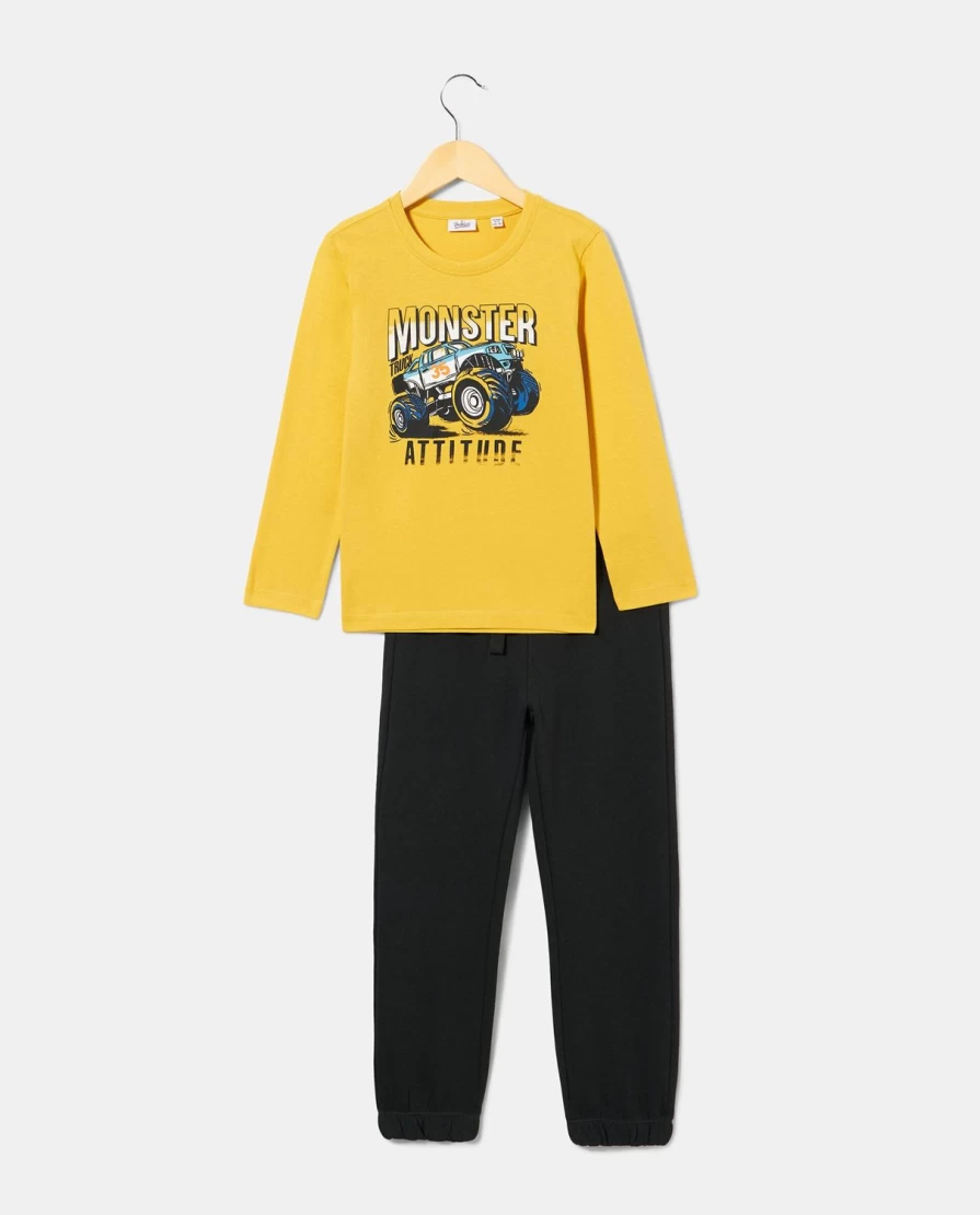 "Blukids Pure Cotton Boys Jogging Set - Comfortable Children's Activewear"