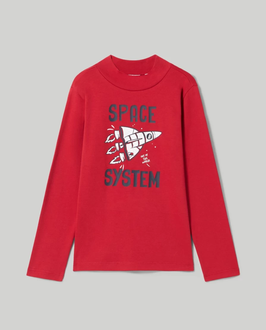 Blukids Baby Print Pure Cotton Turtleneck for Children - Soft & Comfortable Kids Top