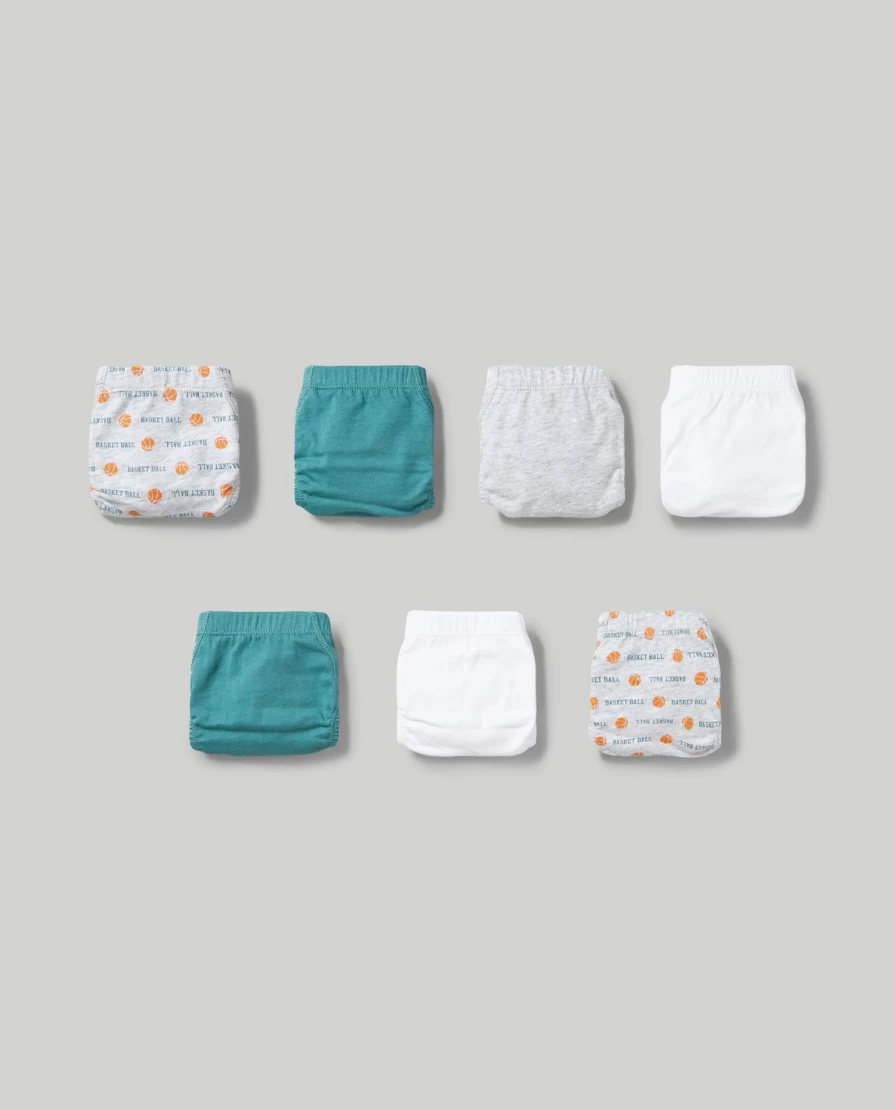 "Blukids Youth 7-Pack Soft Pure Cotton Boys Underwear Briefs"