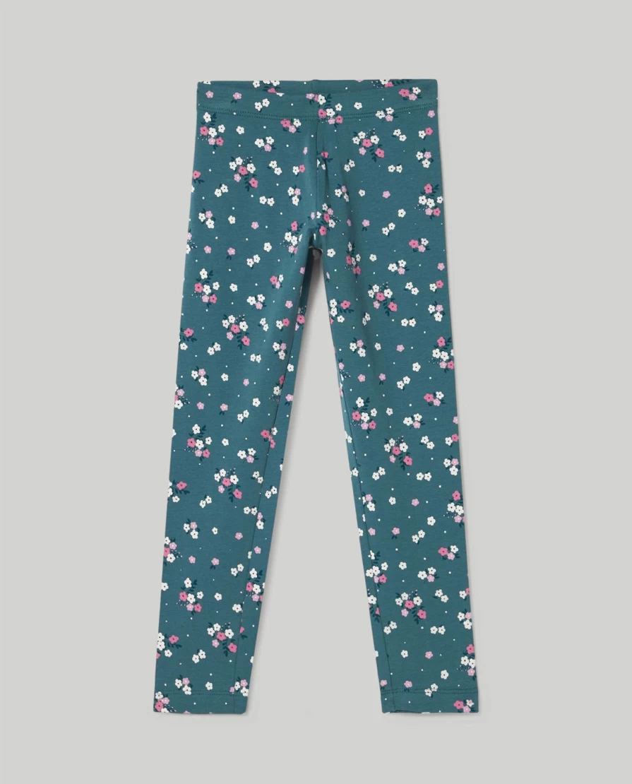 "Blukids Girls' Stretch Cotton Print Leggings for Children"