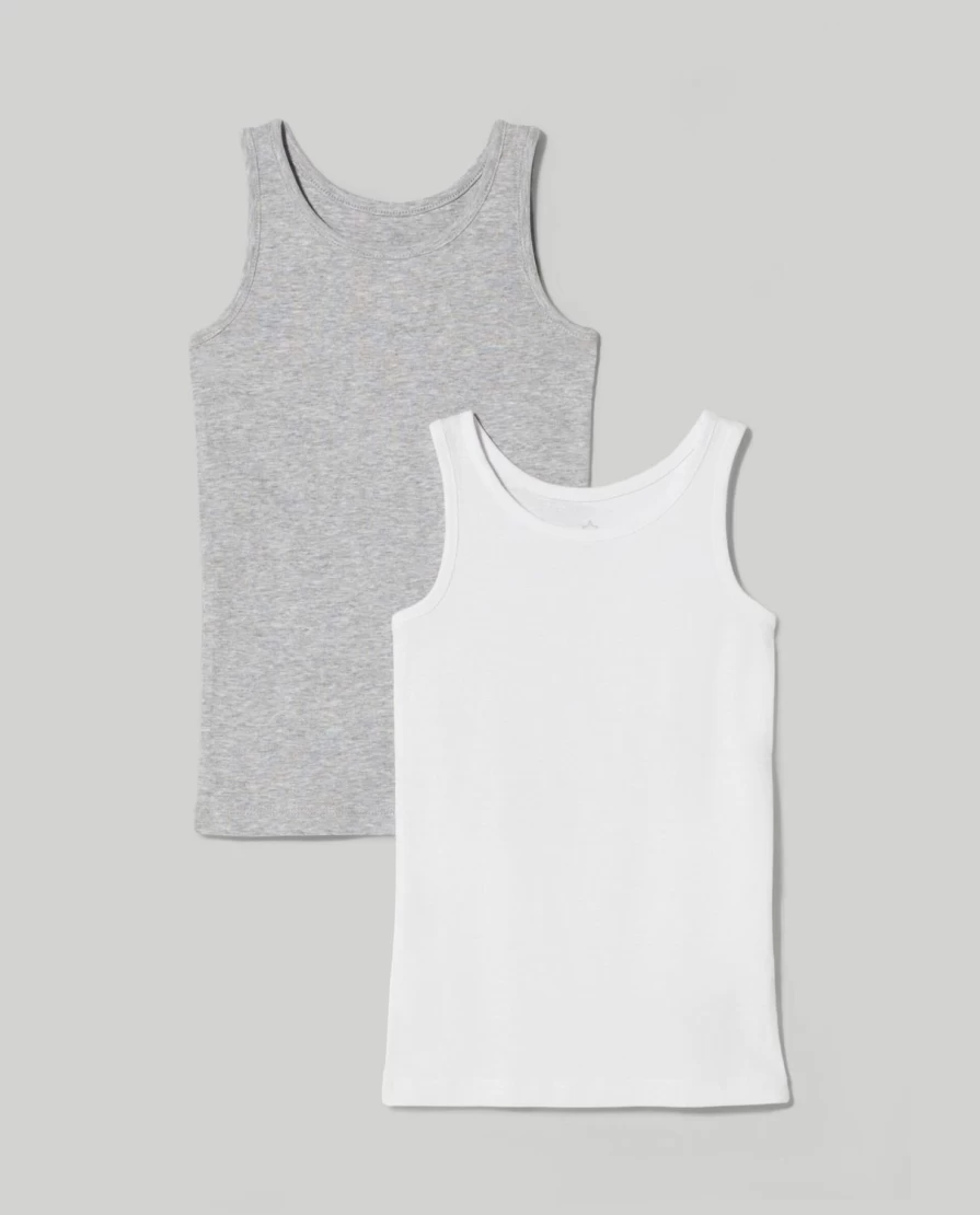"Blukids 3-Pack Pure Cotton Tank Tops for Kids – Soft Children's Undershirts"