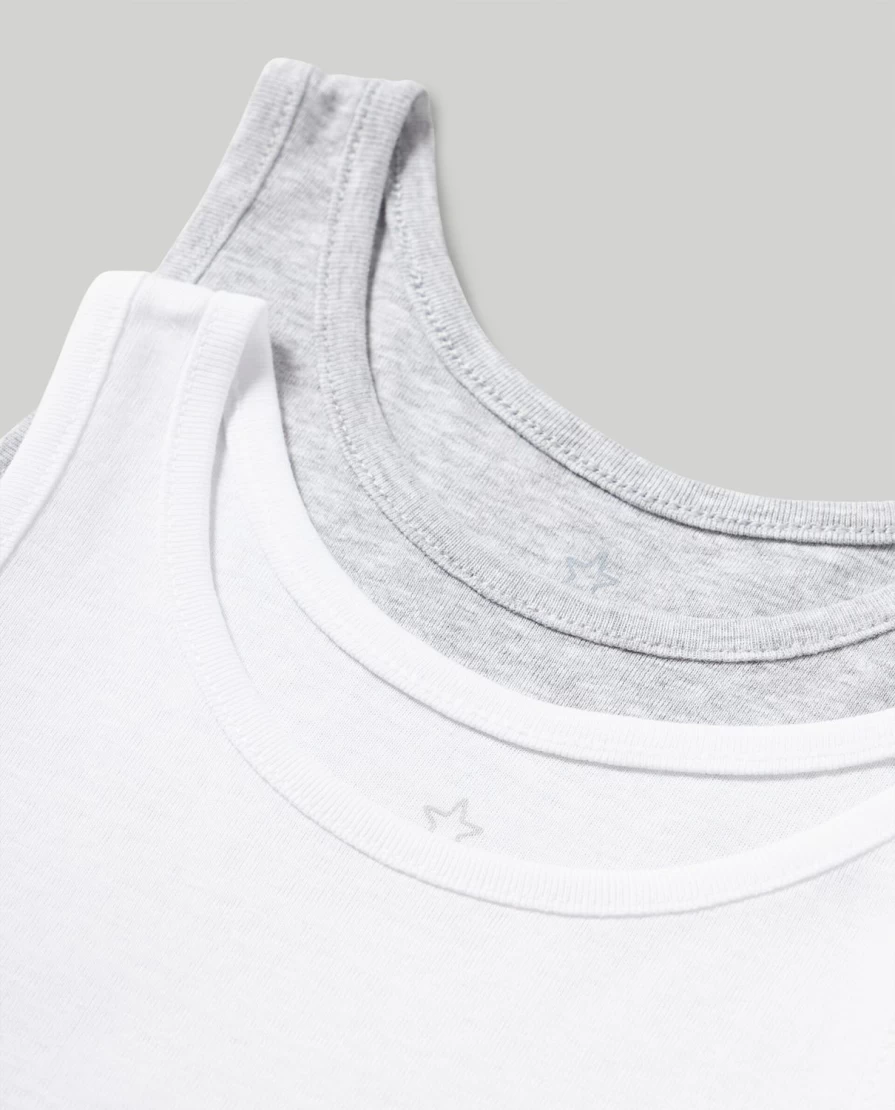 "Blukids 3-Pack Pure Cotton Tank Tops for Kids – Soft Children's Undershirts"