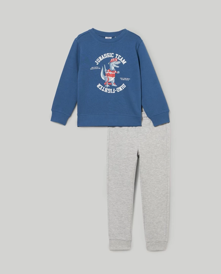 Blukids Boys' Cotton Jogging Set - Comfortable Kids' Activewear Two-Piece Outfit