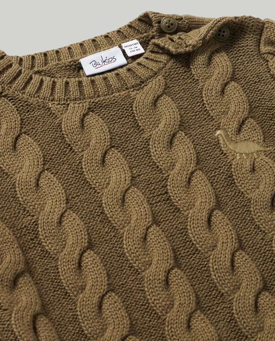 Blukids Newborn Cotton Braided Tricot Baby Outfit - Soft & Comfortable Infant Wear