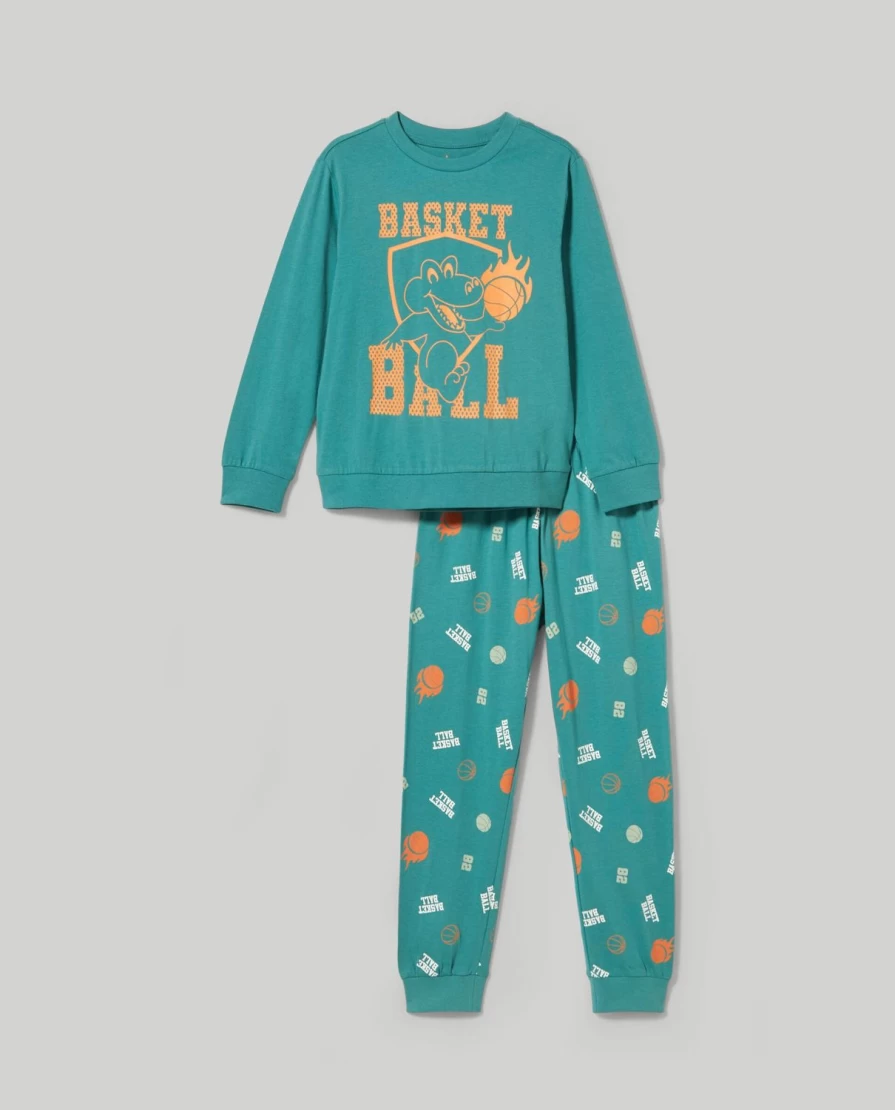 "Blukids Pure Cotton Long Pajamas for Kids – Comfortable Children’s Sleepwear"