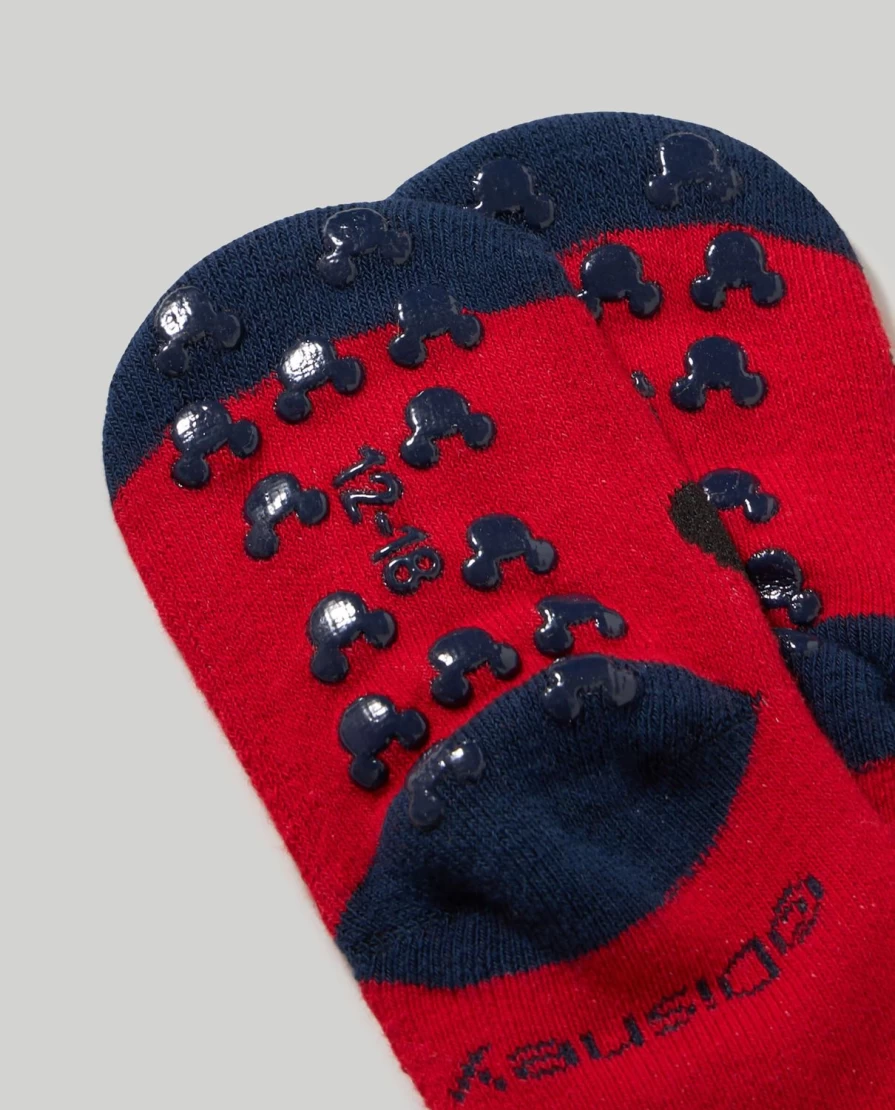 Blukids Non-Slip Disney Baby Socks for Newborns - Soft & Comfortable Infant Footies