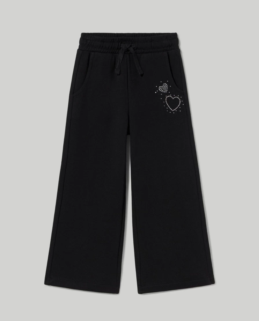 "Blukids Girls' Comfortable Wide Leg Sweatpants for Children"