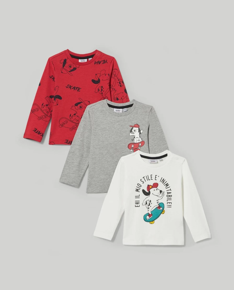 Blukids Newborn Baby Cotton T-Shirts 3-Pack with Cute Prints