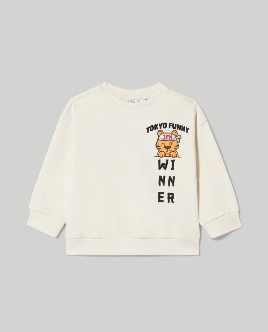 Blukids Newborn Baby Cotton Sweatshirt with Cute Print - Soft & Comfortable