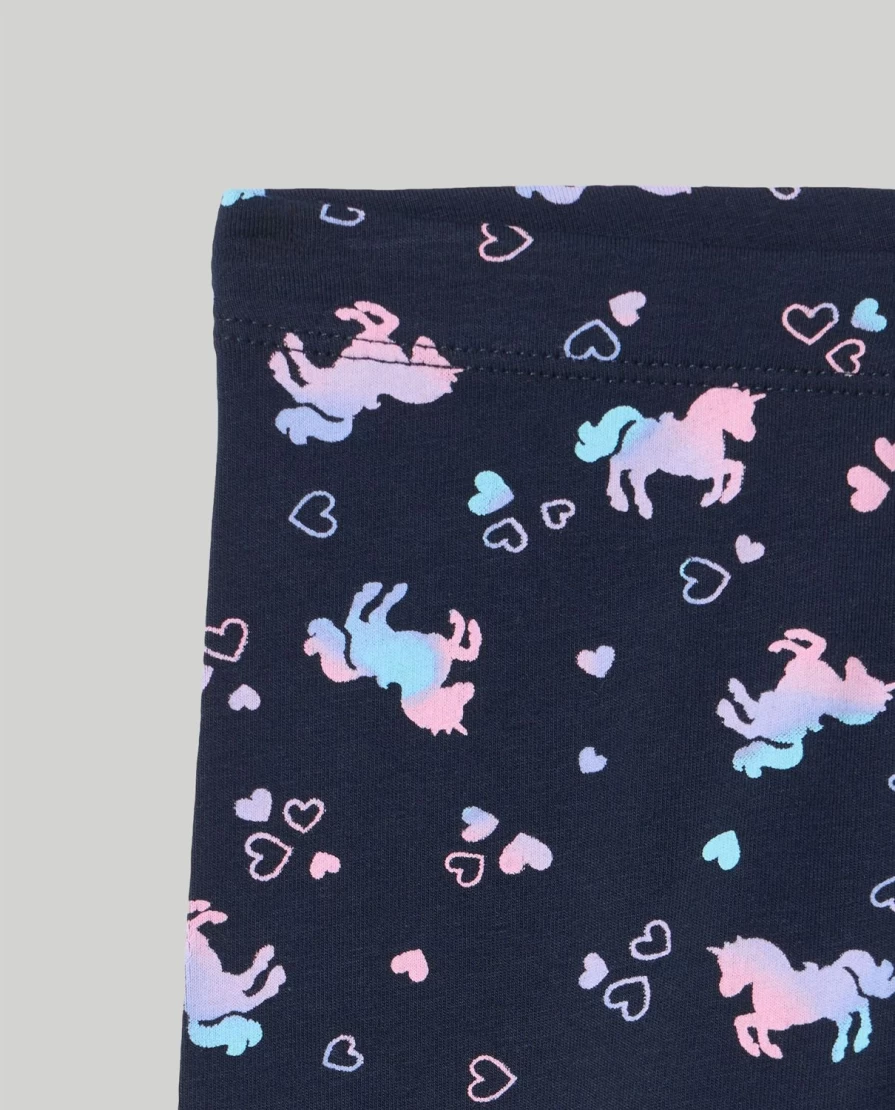 "Blukids Girls' Stretch Cotton Printed Leggings for Children"