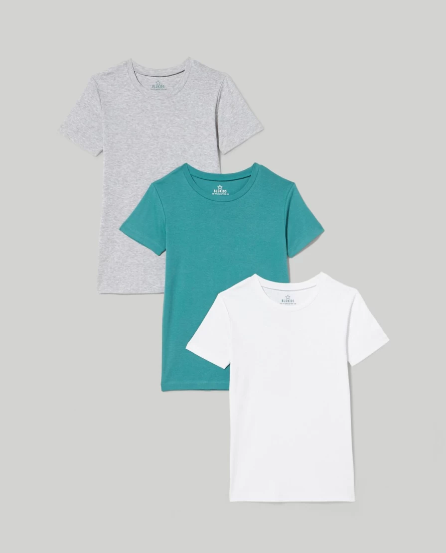 Blukids Youth 3-Pack Boys' Soft Cotton Underwear T-Shirts