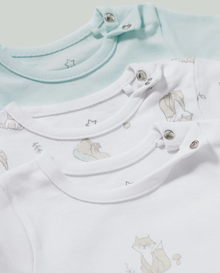 Blukids 3-Pack 100% Cotton Baby Bodysuits for Newborns – Soft, Breathable Onesies