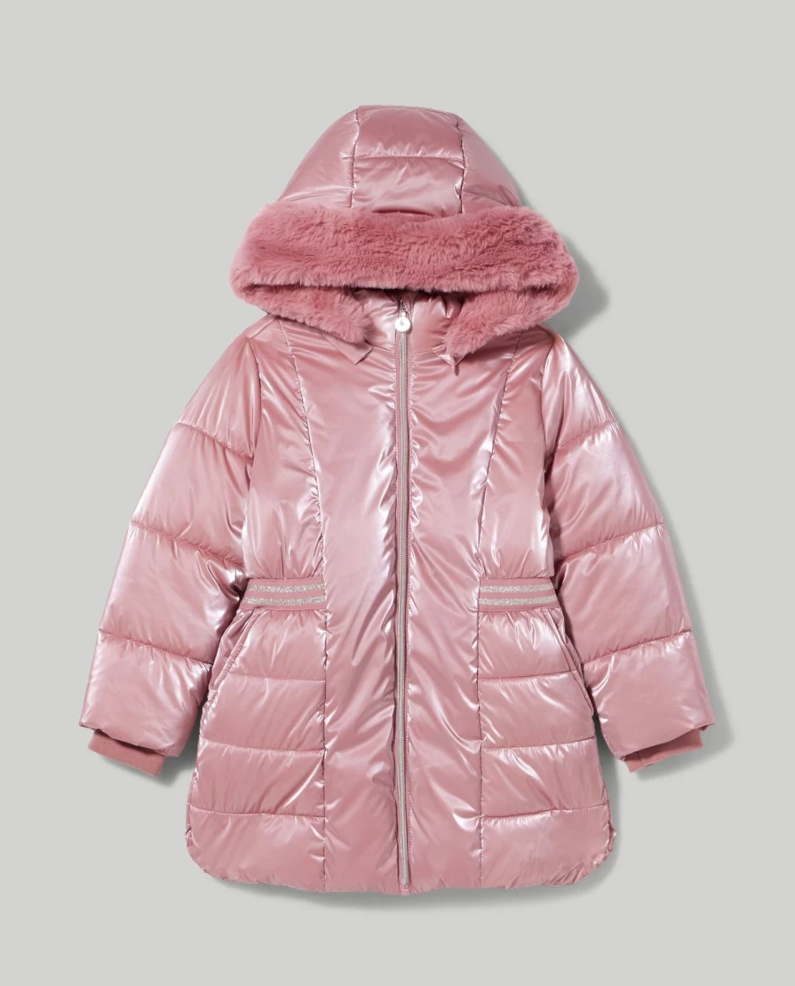 Blukids Girls Recycled Padded Jacket - Eco-Friendly Warm Coat for Children
