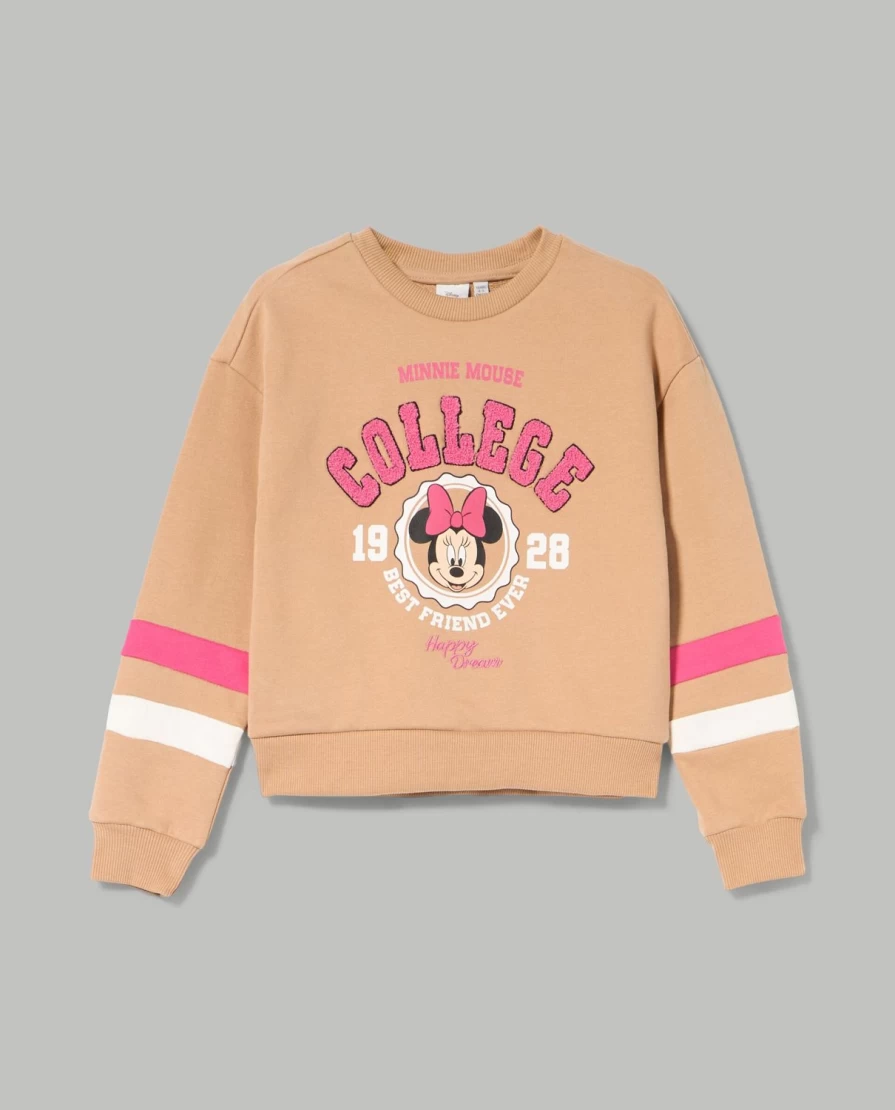 Blukids Girls' Disney Print Pure Cotton Sweatshirt for Children