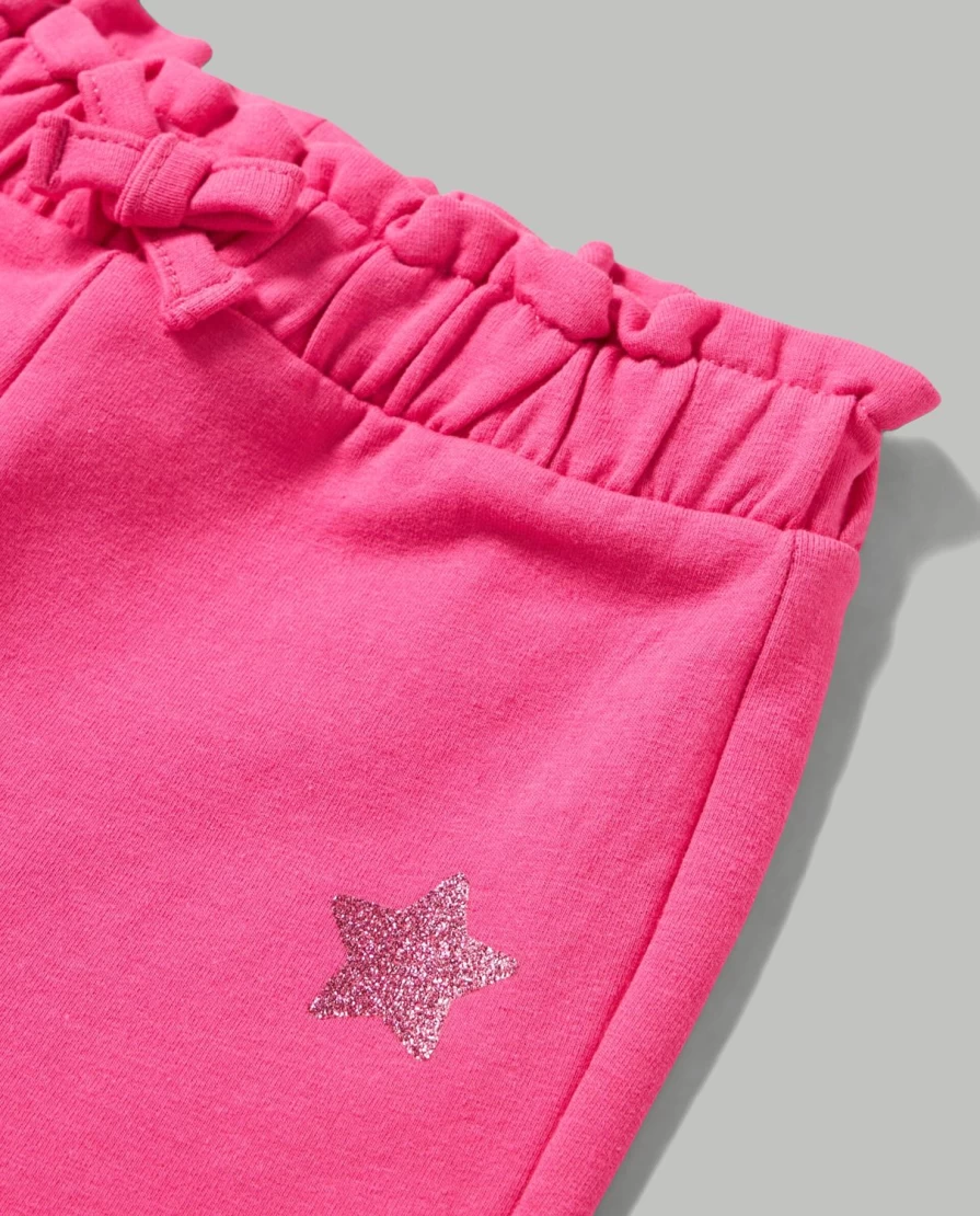 Blukids Newborn Baby Girl's Soft Stretch Cotton Trousers - Comfortable & Breathable