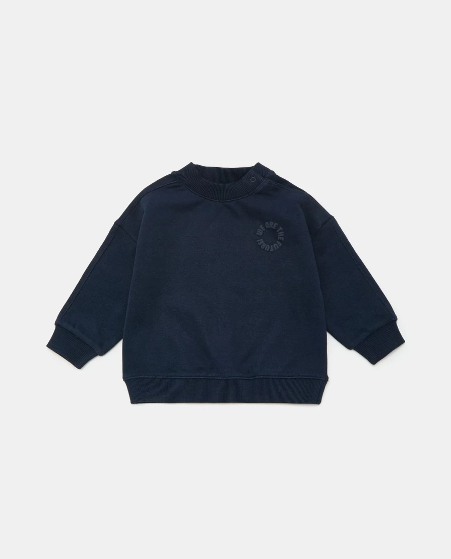 Blukids Newborn Baby Crewneck Sweatshirt with Cute Print - Soft Cotton Comfort
