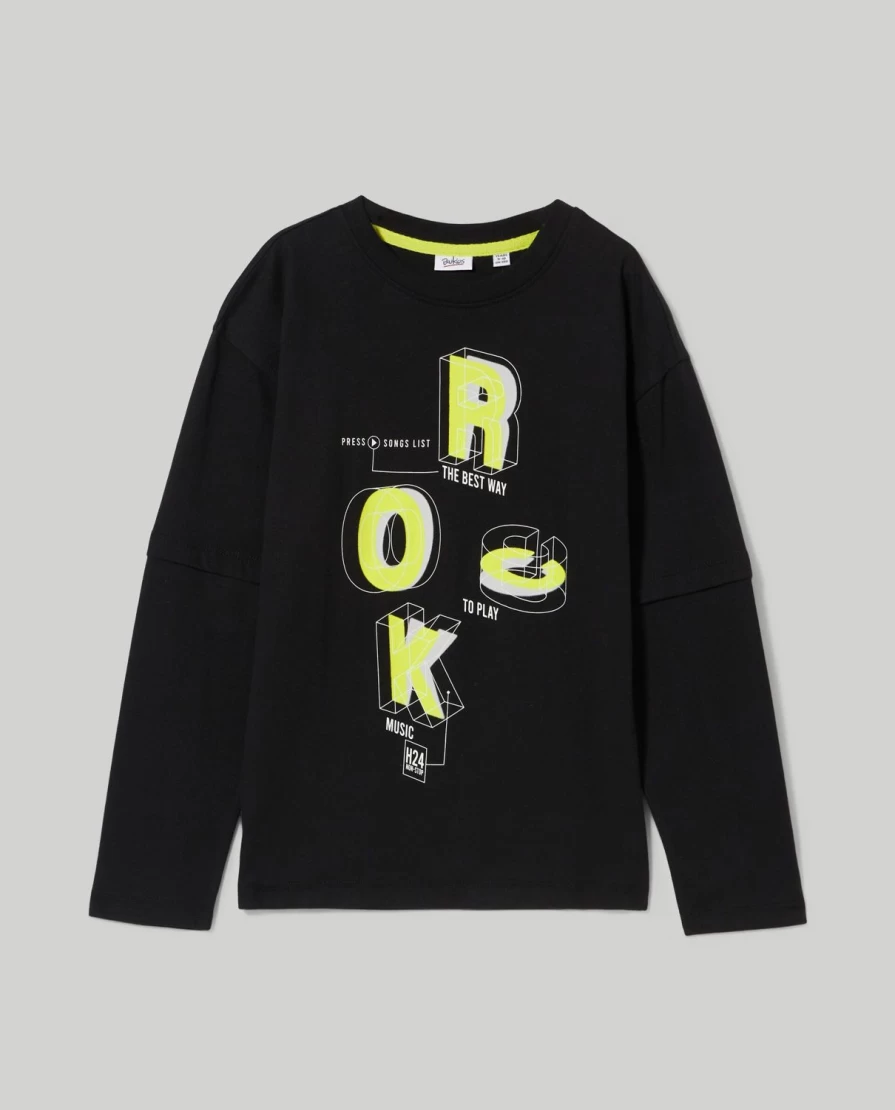"Blukids Youth Pure Cotton T-Shirt with Boy Print - Soft Comfortable Kids Tee"