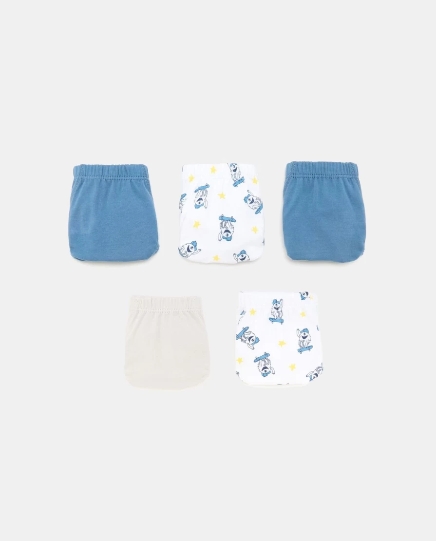 "Blukids 5-Pack Children's Cotton Briefs - Soft Kids Underwear"