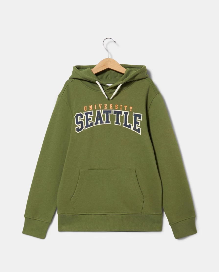 Blukids Youth Pure Cotton Hoodie for Boys - Soft & Comfortable Pullover Sweatshirt