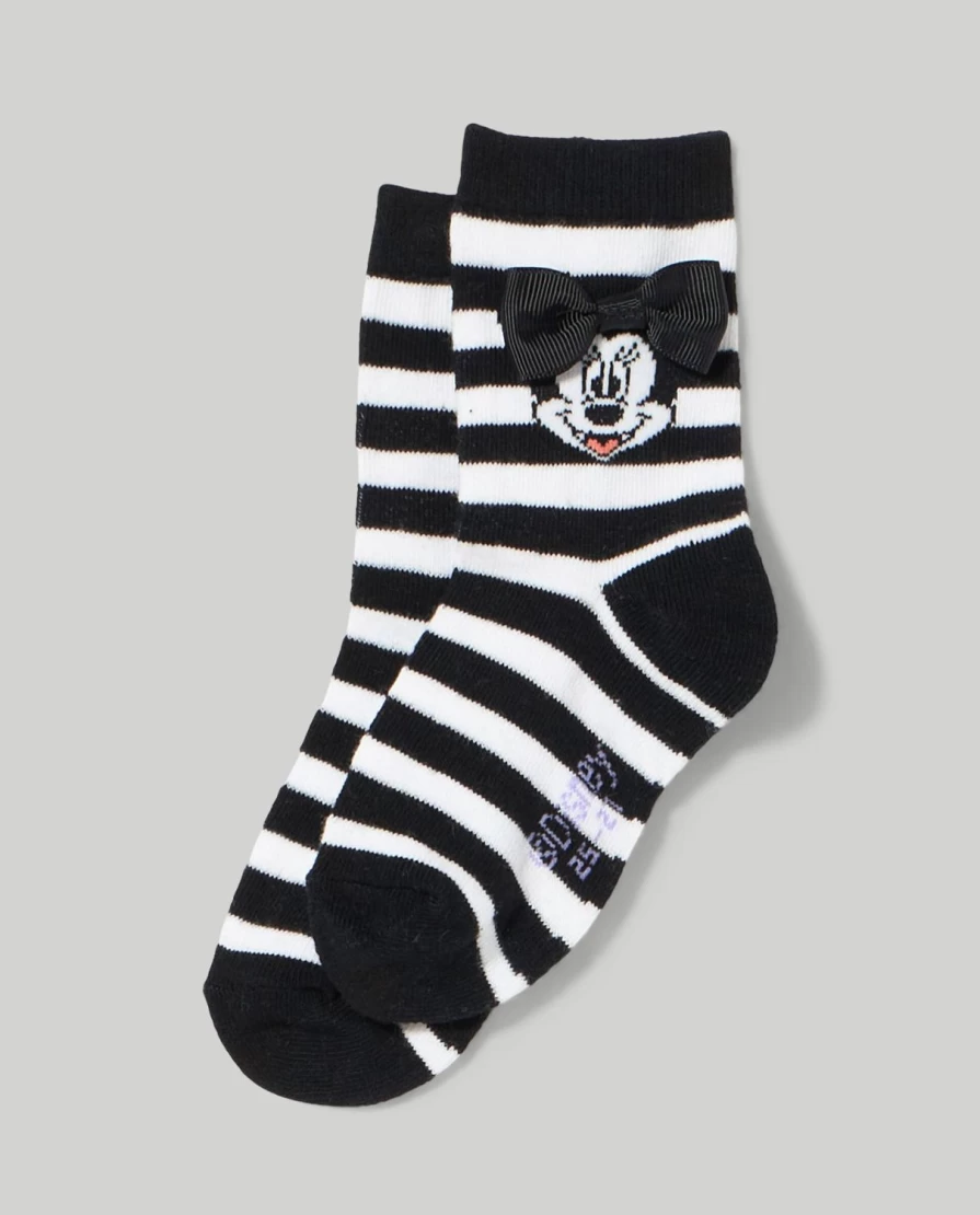 Blukids Minnie Girl Kids Medium Length Socks for Children - Cartoon Character Design