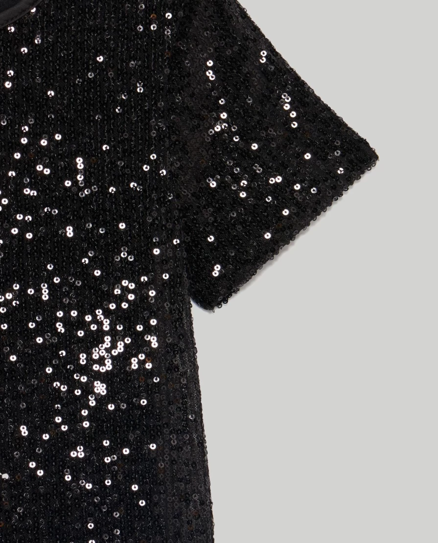 Blukids Youth Girls Sequin Party Dress Sparkly Formal Gown for Kids