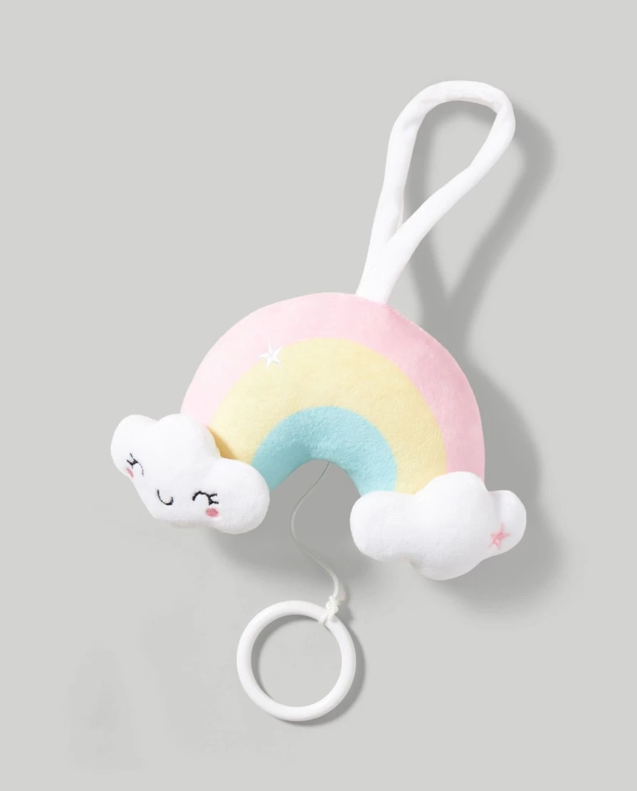 Blukids Rainbow Chenille Musical Box - Soothing Baby Gift for Newborns & Birth Celebrations