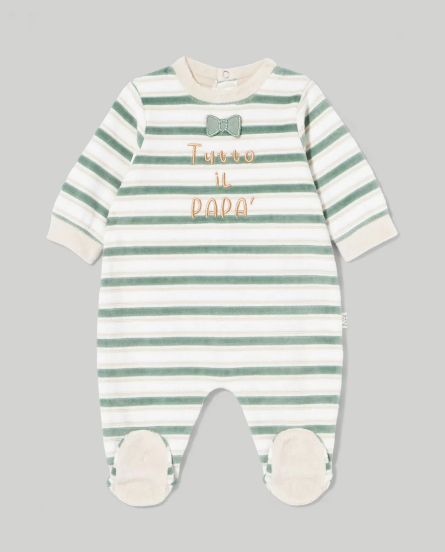"Blukids Baby Cotton Playsuit with Embroidery & Appliques – Soft Birth Outfit"